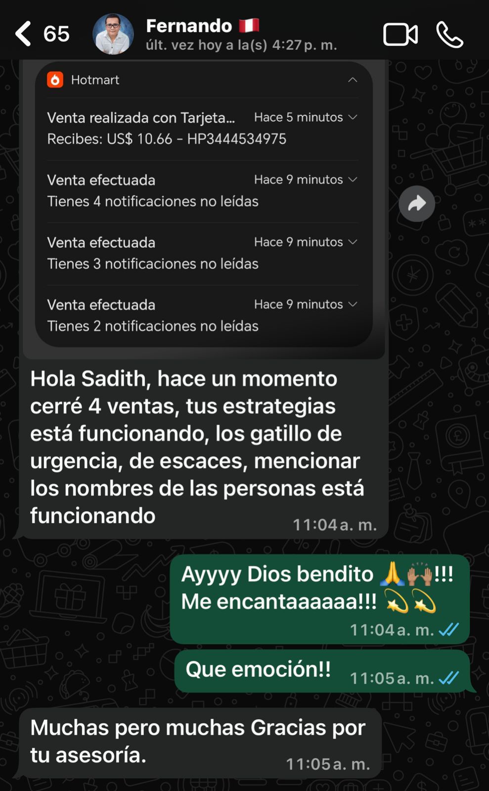 Testimonio de alumna 1